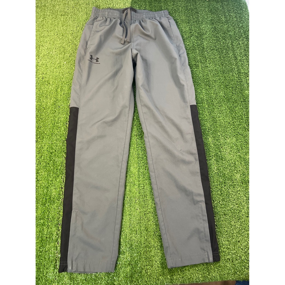 Under Armour Mens Gray Baggy Track Pants Training Activewear Size Medium MD